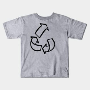 Upcycle shirt black and white Kids T-Shirt